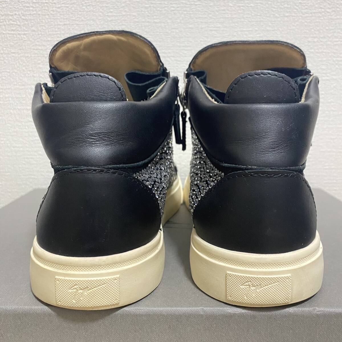極美品 定価25万 ジュゼッペ ザノッティ ラインストーン サイド 極美品 定価25万 ジュゼッペ ザノッティ ラインストーン サイド