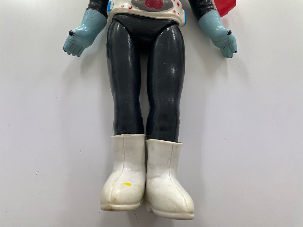 面取れ ソフビ人形 旧バンダイ 仮面ライダー1号(仮面欠品 面取れ ソフビ人形 旧バンダイ 仮面ライダー1号(仮面欠品