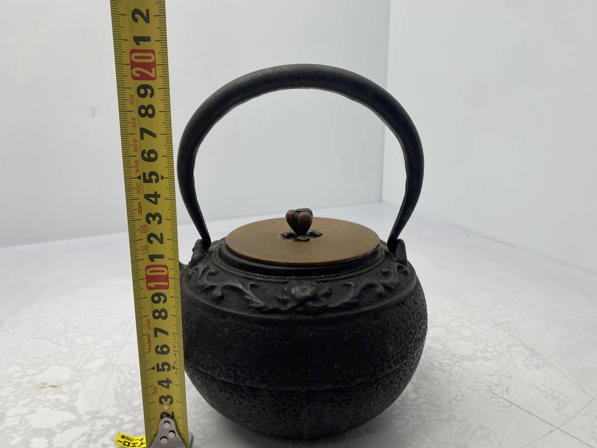4/5☆龍文堂 造☆南部鉄器 鉄瓶 煎茶道具 茶道具 【中古/現状品 4/5☆龍文堂 造☆南部鉄器 鉄瓶 煎茶道具 茶道具 【中古/現状品