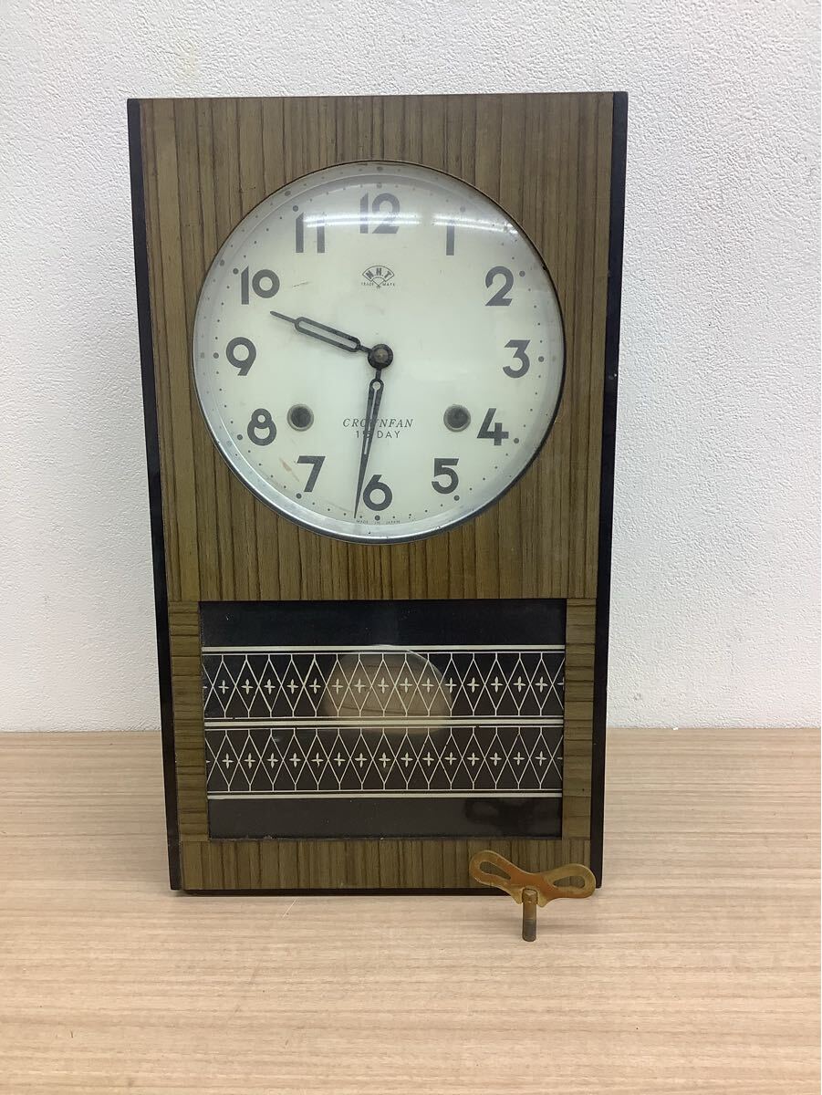 ◯営KU096-A11T80【埼玉発】CROWNFAN 15DAY 振り子時計 掛け時計 ◯営KU096-A11T80【埼玉発】CROWNFAN 15DAY 振り子時計 掛け時計