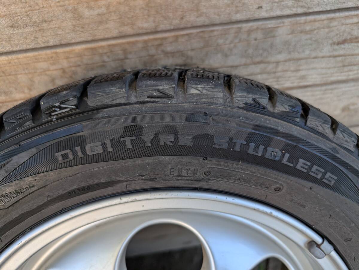 ミニクーパー　純正　ホイール　スタットレスタイヤ　175/65/R15　中古品　タイヤ　ホイールセット4本　溝あり　3N　ダンロップ　