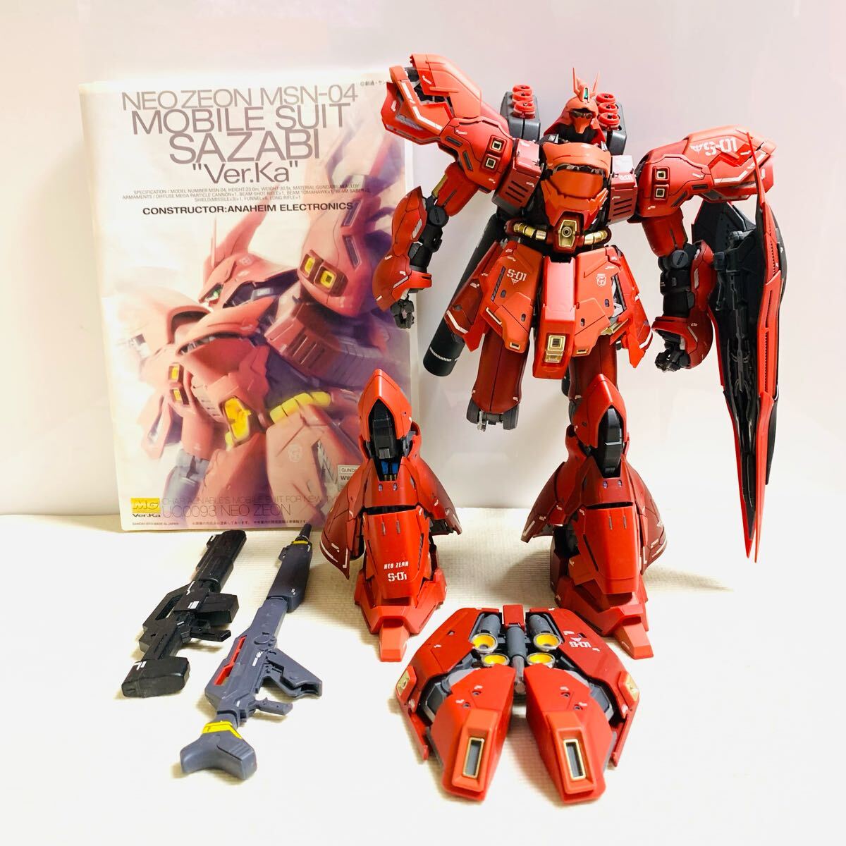 BANDAI】MG 1/100 MSN-04 サザビー Ver.ka ガンプラ 完成品 組立 BANDAI】MG 1/100 MSN-04 サザビー Ver.ka ガンプラ 完成品 組立
