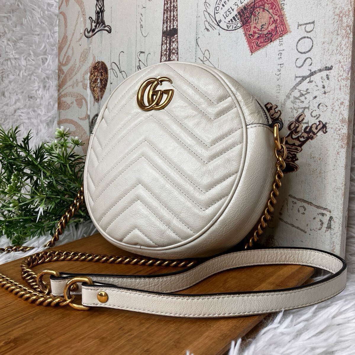GUCCI グッチ GG マーモント ゴールド チェーン ショルダー GUCCI グッチ GG マーモント ゴールド チェーン ショルダー
