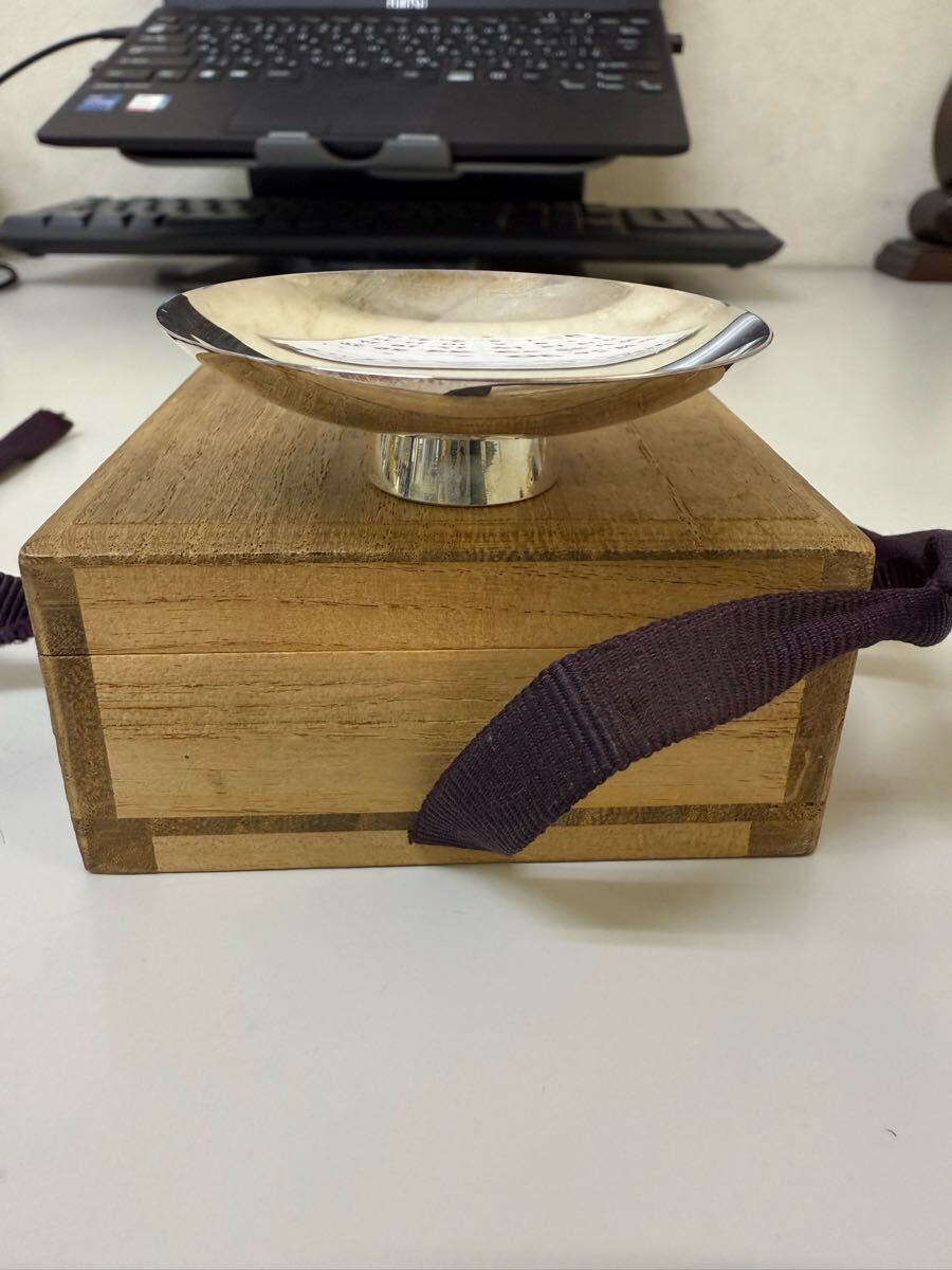 silver 銀盃 共箱あり 純銀盃 純銀印入 重量約24g 銀製品 silver 銀盃 共箱あり 純銀盃 純銀印入 重量約24g 銀製品