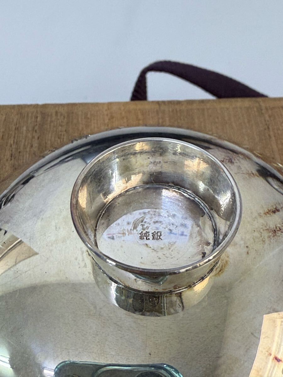 silver 銀盃 共箱あり 純銀盃 純銀印入 重量約24g 銀製品 silver 銀盃 共箱あり 純銀盃 純銀印入 重量約24g 銀製品