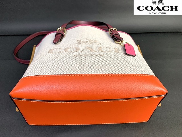極美品 送料無料 コーチ COACH デニム ホース アンド キャリッジ 極美品 送料無料 コーチ COACH デニム ホース アンド キャリッジ