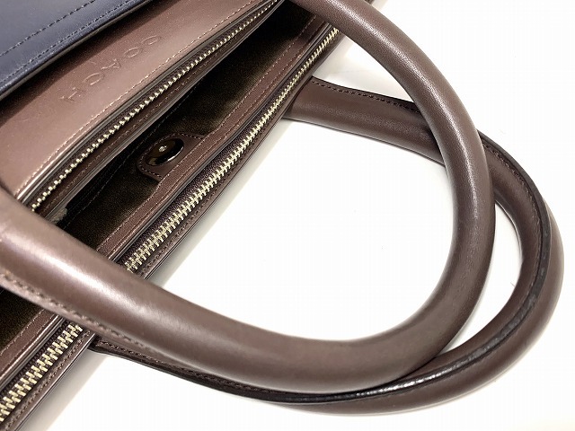 極美品★送料無料★ コーチ COACH メンズ レキシトン レザー 2Way ビジネスバッグ ブリーフケース ショルダー