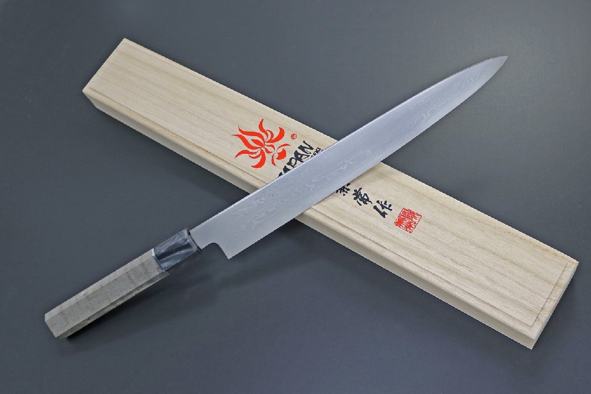 包丁 日本制 KC-454 兼常作 妖貴 YOHKI シリーズ 両刃柳刃 270mm