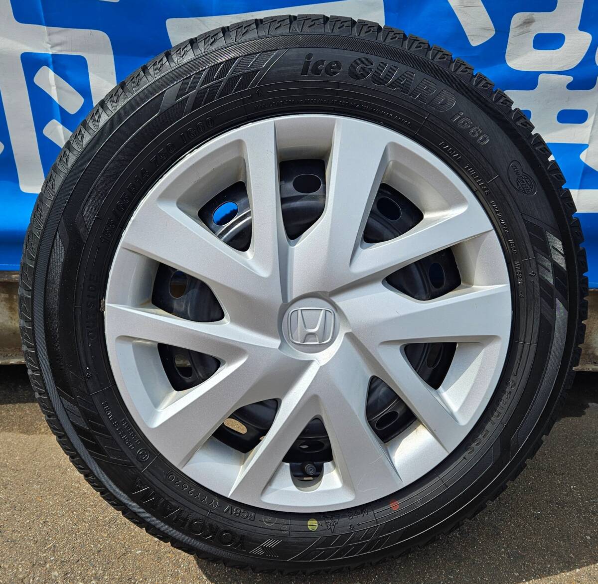 24-0106 中古 14インチ ホンダ/N-BOX純正ホイール&スノータイヤ 24-0106 中古 14インチ ホンダ/N-BOX純正ホイール&スノータイヤ