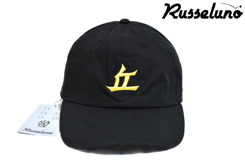 【送料無料】新品 Russeluno x Punk Drunkers 丘キャンパーズ ベースボールキャップ OKA-22105 ブラック ラッセルノゴルフ パンク