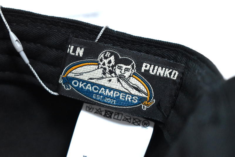 【送料無料】新品 Russeluno x Punk Drunkers 丘キャンパーズ ベースボールキャップ OKA-22105 ブラック ラッセルノゴルフ パンク