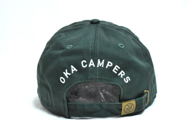 【送料無料】新品 Russeluno x Punk Drunkers 丘キャンパーズ ベースボールキャップ OKA-22105 グリーン ラッセルノゴルフ パンク