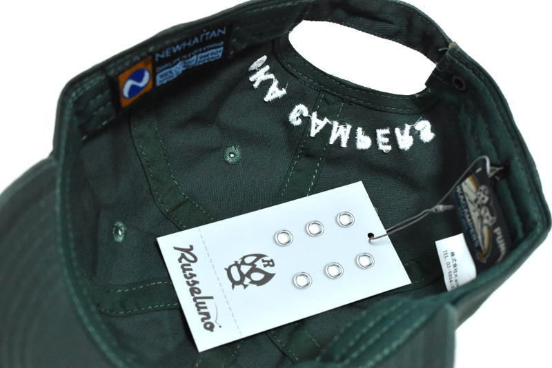 【送料無料】新品 Russeluno x Punk Drunkers 丘キャンパーズ ベースボールキャップ OKA-22105 グリーン ラッセルノゴルフ パンク
