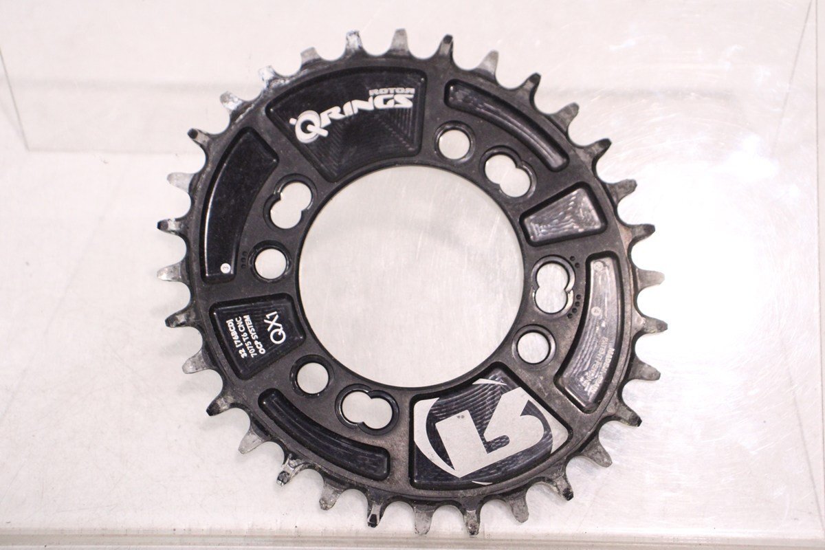 ☆ROTOR ローター QRINGS 32T BCD 74mm 4ARM 楕円チェーンリング ※難あり