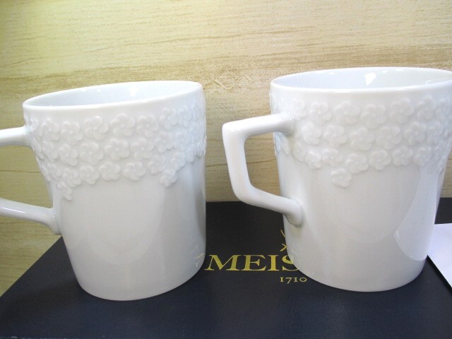 ☆MEISSEN マイセン ロイヤルブロッサム マグカップ 2個セット ☆MEISSEN マイセン ロイヤルブロッサム マグカップ 2個セット