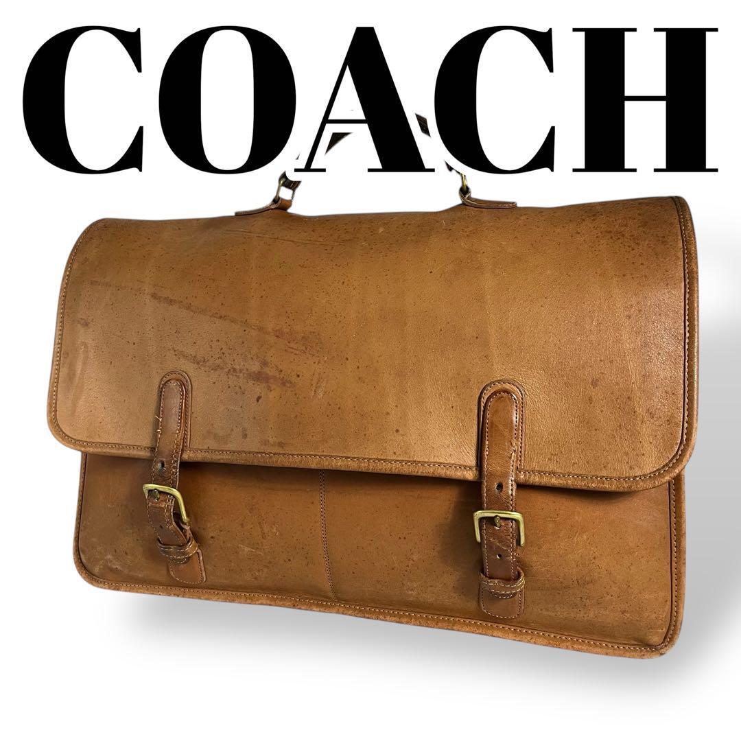 COACH　コーチ　オールドコーチ　ビジネスバッグ　キャメル　21468919