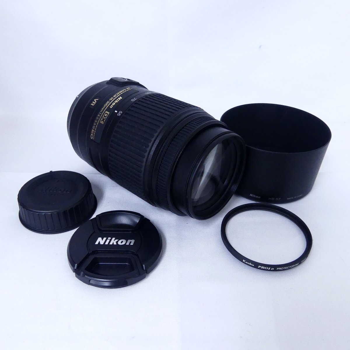 Nikon ニコン DX AF-S NIKKOR 55-300mm f4.5-5.6 G ED VR オートフォーカス カメラレンズ 美品 /2504C
