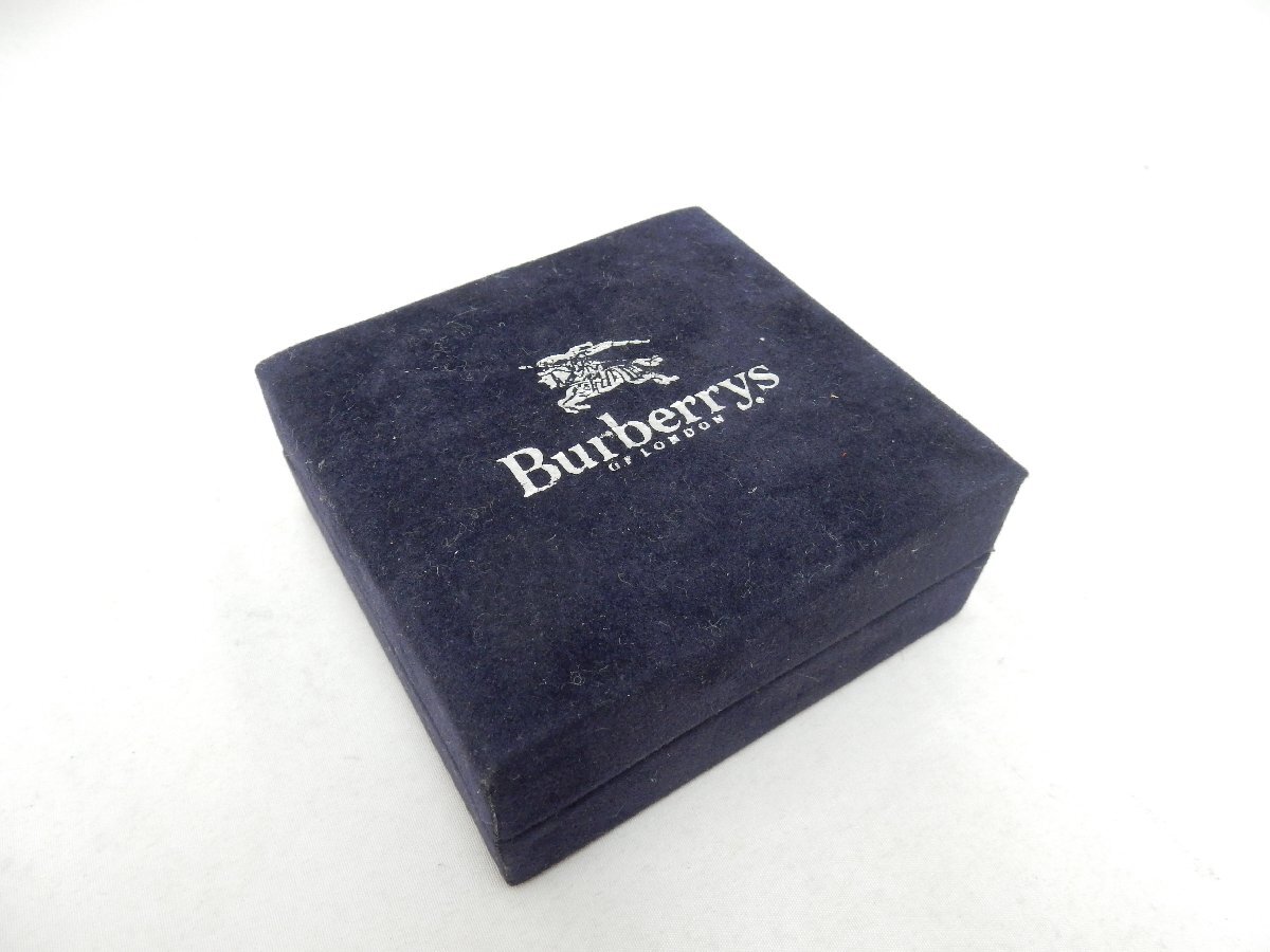 Burberry バーバリ ネクタイピン タイピン ゴールドカラー メンズ アクセサリー ケース付 USED /2504D