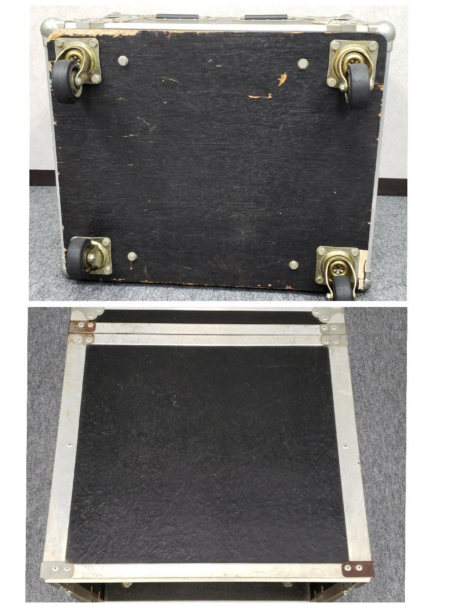 機器輸送ハードケース 大型機材ケース 外寸63×52.5×60cm キャスター付 機材入れ ラックケース フライトケース 収納 音響機器 【220r481_画像4