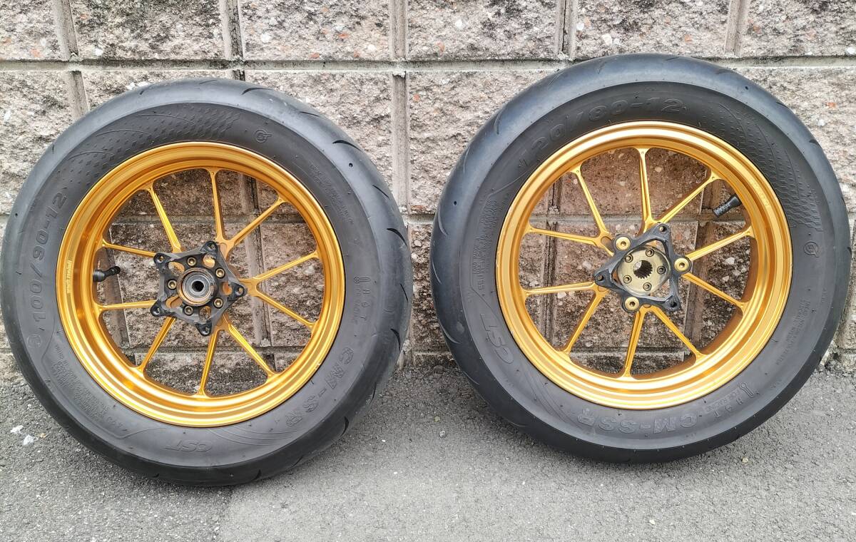 シグナスX 4型/5型　WORK Racing 鍛造ホイール 人気のゴールド