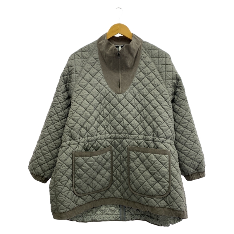 【中古】FIRMUM 24AW キルティングプルオーバー サイズXS グレー FR1703PO[240019487728]