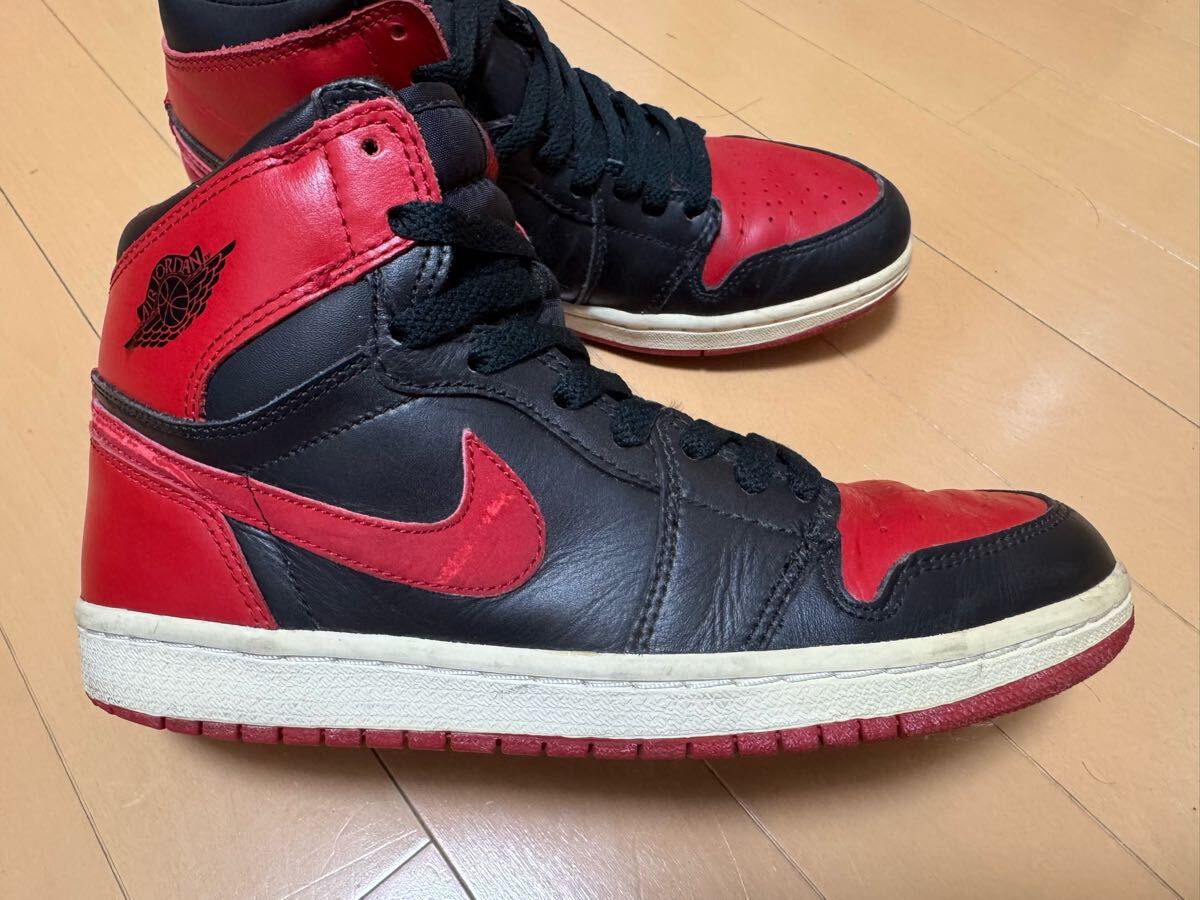 NIKE AIR JORDAN 1 RETRO 2001年 BRED ジョーダン ブレッド 黒赤 NIKE AIR JORDAN 1 RETRO 2001年 BRED ジョーダン ブレッド 黒赤