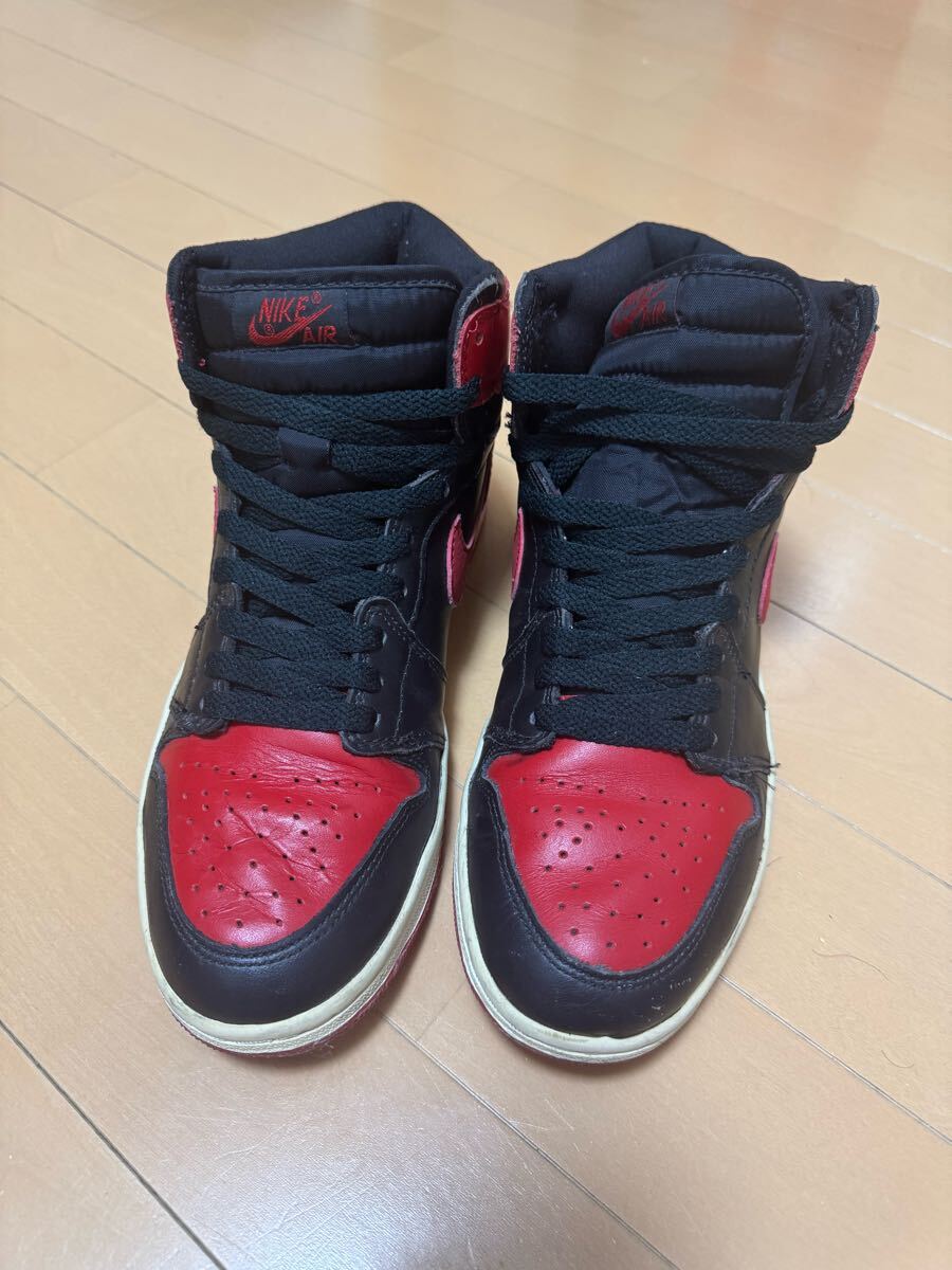 NIKE AIR JORDAN 1 RETRO 2001年 BRED ジョーダン ブレッド 黒赤 NIKE AIR JORDAN 1 RETRO 2001年 BRED ジョーダン ブレッド 黒赤