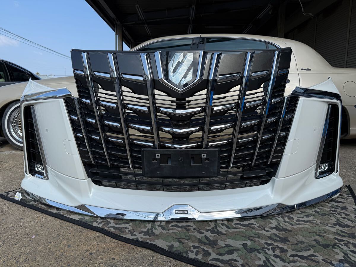 トヨタ アルファード 30系 後期 純正 フロントバンパー MODELLISTA　モデリスタ CP　フォグ　クリアランスソナー付　30/35 GGH30/35 AYH30