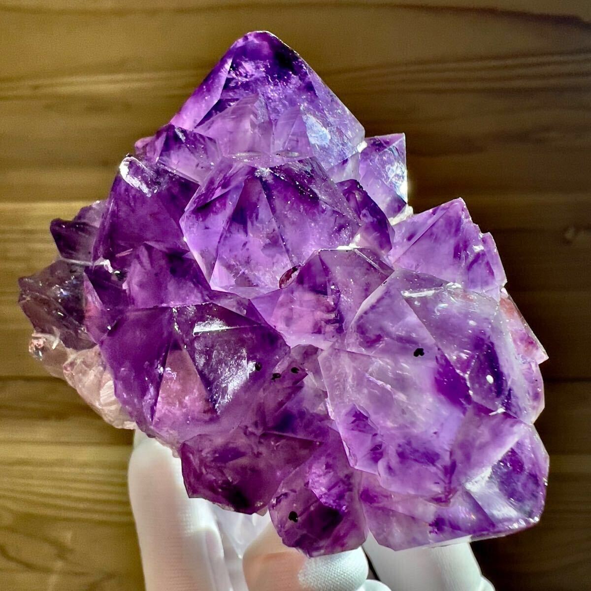 アメジスト クラスター レインボー 虹 ブラジル 紫水晶 天然石 アメジスト クラスター レインボー 虹 ブラジル 紫水晶 天然石