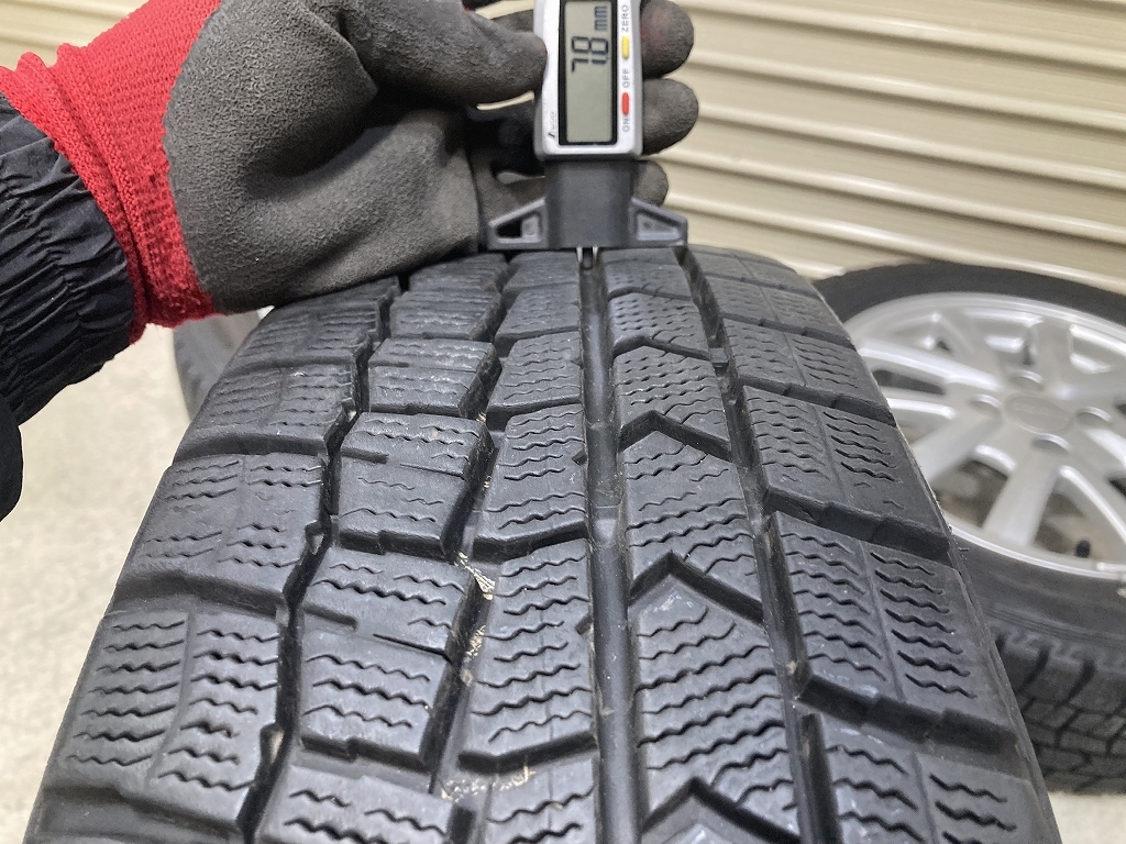 バリ溝 Modulo ホンダ 純正OP 15インチ 5.5J +45 PCD100 4H DUNLOP WM02 175/65R15 4本 フィット フリード グレイス (P1692)