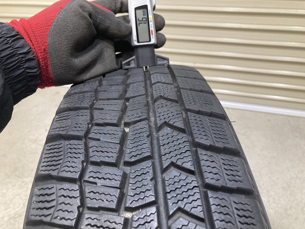 バリ溝 Modulo ホンダ 純正OP 15インチ 5.5J +45 PCD100 4H DUNLOP WM02 175/65R15 4本 フィット フリード グレイス (P1692)