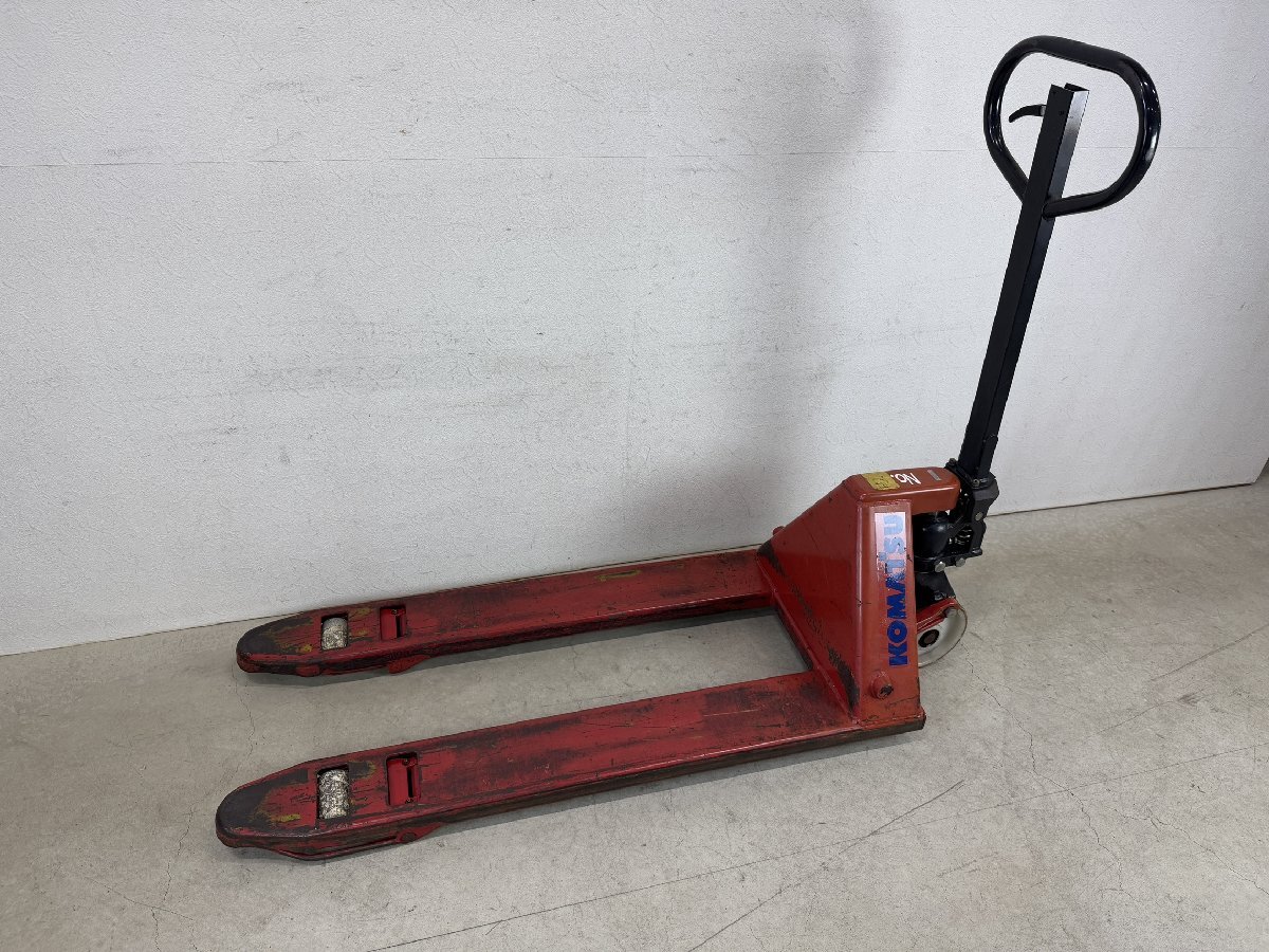 動(dòng)作OK コマツ NB10-510 パレットトラック ハンドリフト コレック制 1.0t 1トン ツメ長(zhǎng)さ1070mm 最大荷重1000kg (P4589)