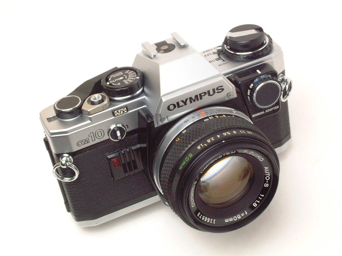 OLYMPUS OM10 + F.ZUIKO AUTO-S 50mm F1.8 (実用美品/通電/動作 OLYMPUS OM10 + F.ZUIKO AUTO-S 50mm F1.8 (実用美品/通電/動作