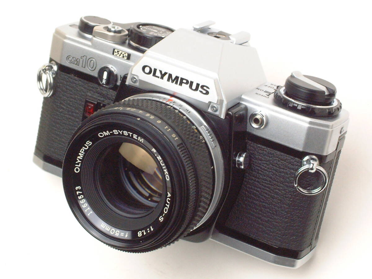 OLYMPUS OM10 + F.ZUIKO AUTO-S 50mm F1.8 (実用美品/通電/動作 OLYMPUS OM10 + F.ZUIKO AUTO-S 50mm F1.8 (実用美品/通電/動作