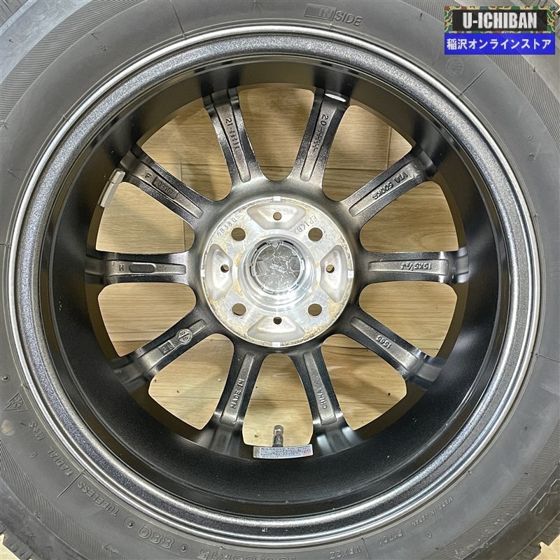 MAZDA2 デミオ E12ノート イスト 等 Bwin 5.5-15+38 4H100 ブリヂストン VRX2 185/65R15 15インチ スタッドレス 4本セット 009k