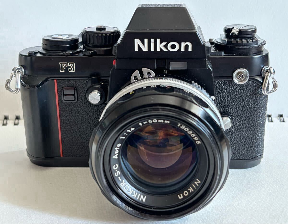 NIKON F3 黒ボディ レンズ付き NIKKOR-S.C Auto 1:1.4 f=50mm NIKON F3 黒ボディ レンズ付き NIKKOR-S.C Auto 1:1.4 f=50mm