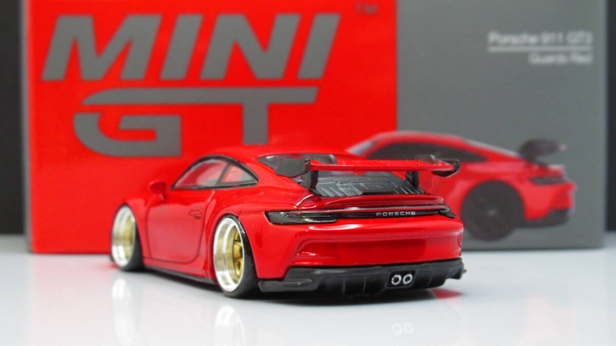 最新の激安 ☆TSMモデル☆MINIGT GT3 911 深リム☆ポルシェ 改 1/64 ミニカー