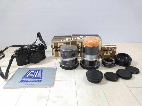 未確認 Nikomat EL 本体 ボディ + レンズ Nikkor-Auto 35mm f
