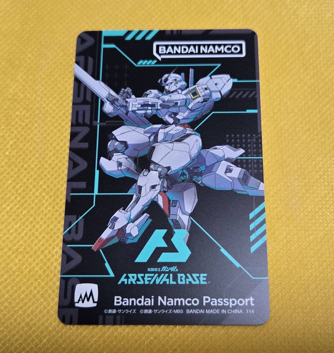 【新品?未使用】ガンダム?キャリバーン　機(jī)動(dòng)戦士ガンダム　アーセナルベース　オリジナルデザインバンダイナムコパスポート　バナパス