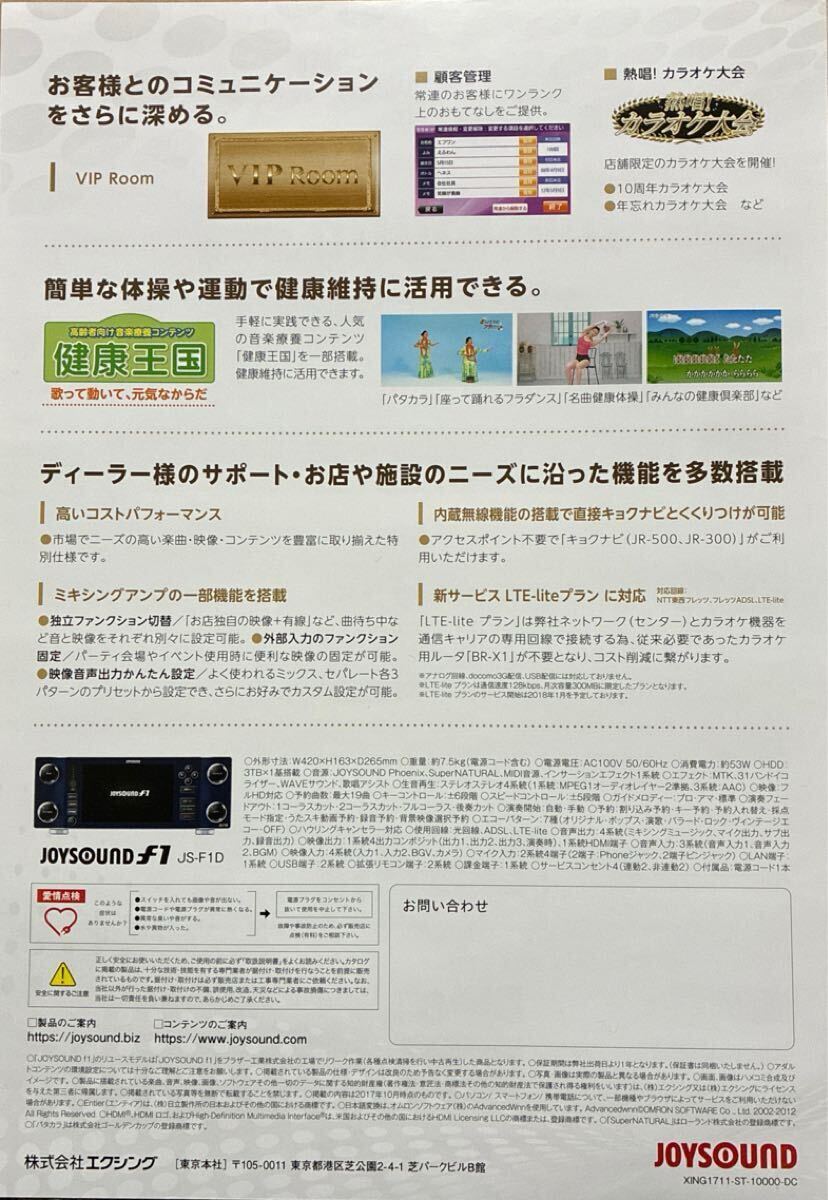 [ Flyer ]JOYSOUND f1 / Joy звук 