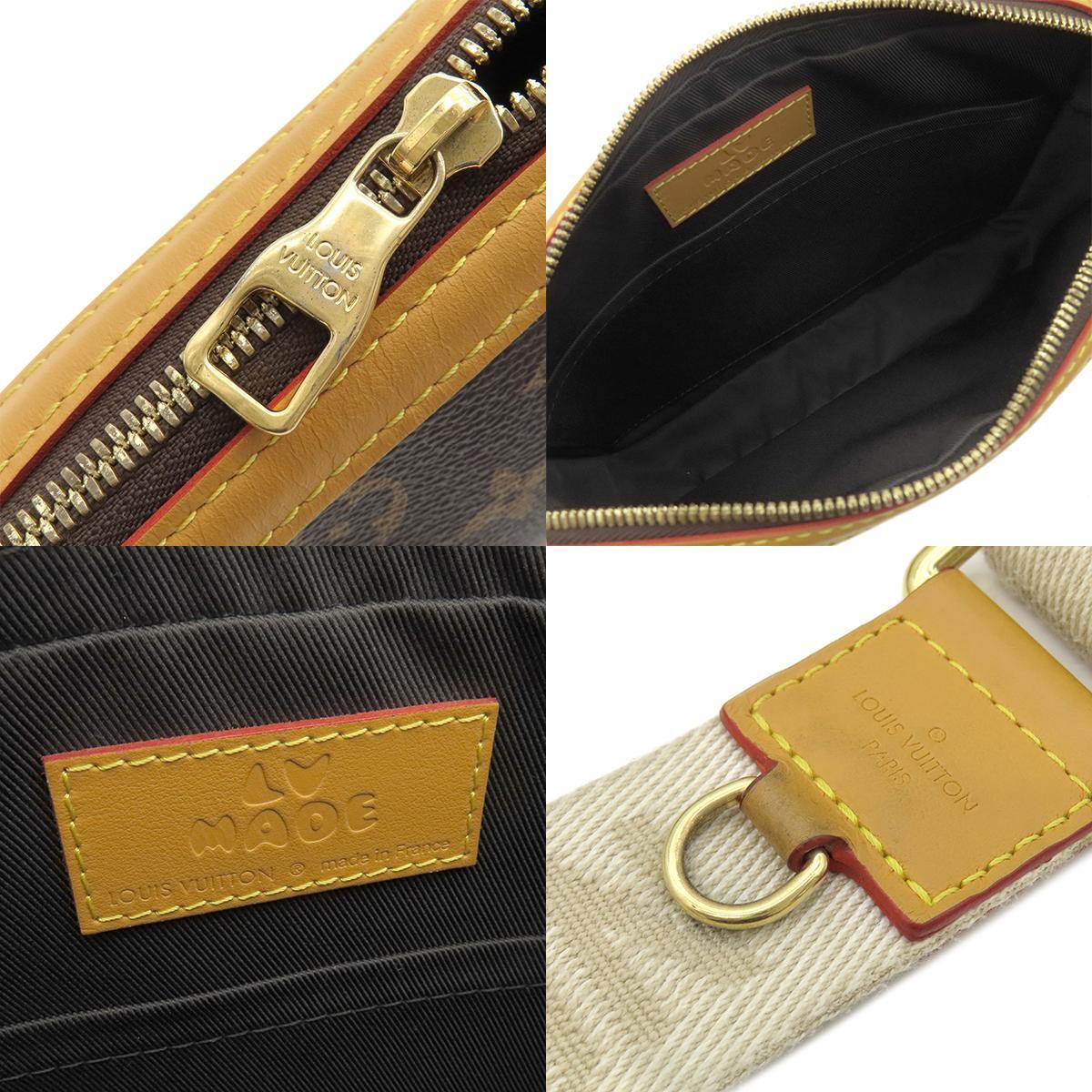 ルイヴィトン ショルダーバッグ トリオ メッセンジャー モノグラムストライプ M45965 NIGO LVスクエアード 茶_画像9