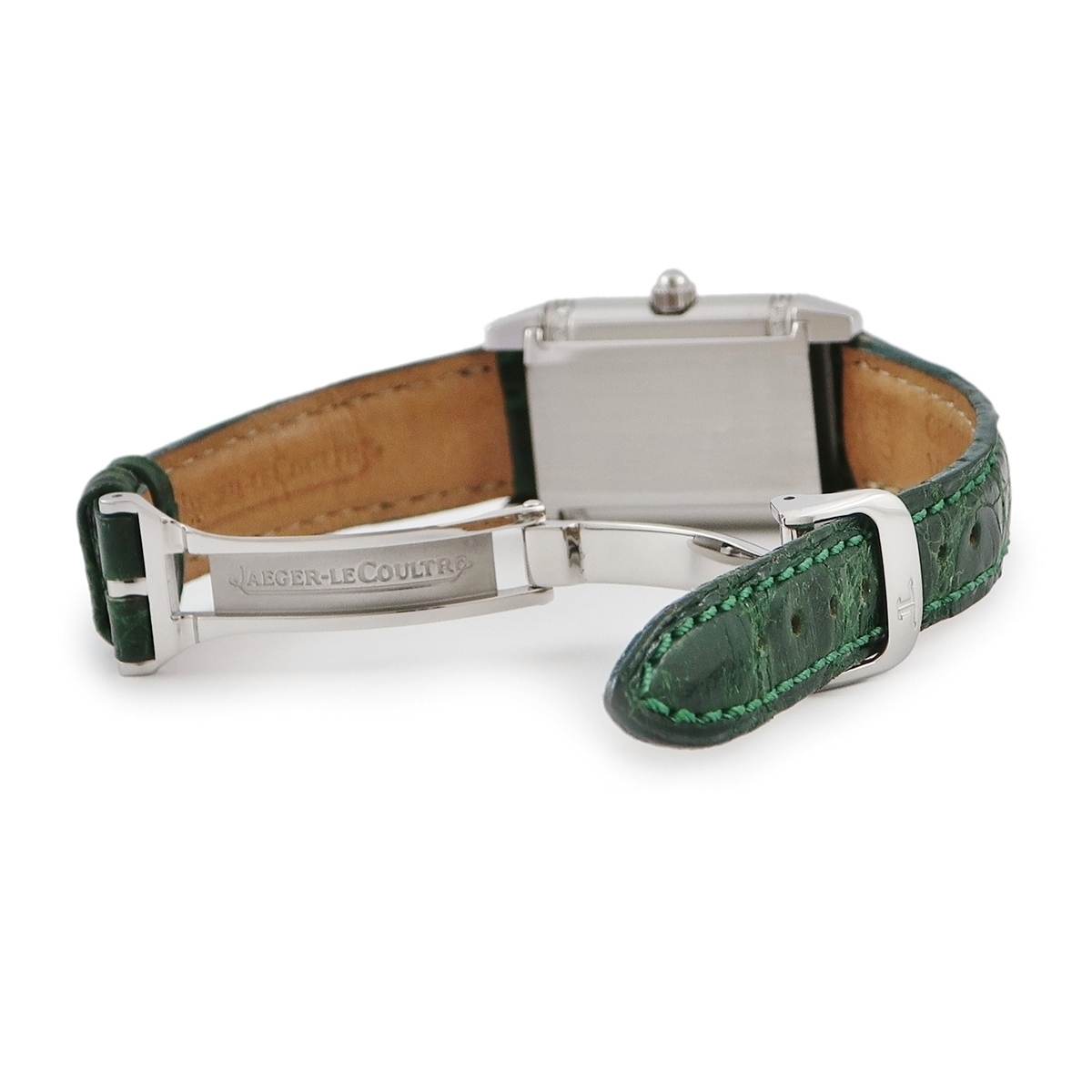 【3年保証】 ジャガールクルト レベルソ レディ 265.8.08 Q2658460 純正ダイヤ スクエア アラビア ピンク クオーツ レディース 腕時(shí)計(jì)