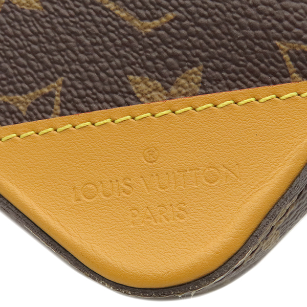 ルイヴィトン ショルダーバッグ トリオ メッセンジャー モノグラムストライプ M45965 NIGO LVスクエアード 茶_画像7
