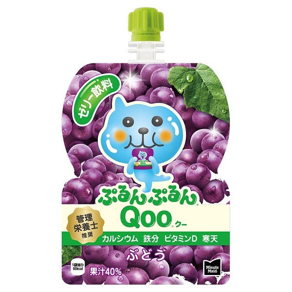ミニッツメイドぷるんぷるんQoo ぶどう 125gパウチ(6本入)