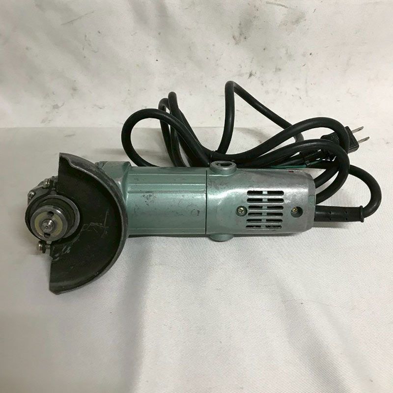 【北見市発】ヒタチ HITACHI 日立 100㎜電気ディスクグラインダ G10SB 1987年製 シルバー 電動工具 DIY 金属 研磨 切断_画像1