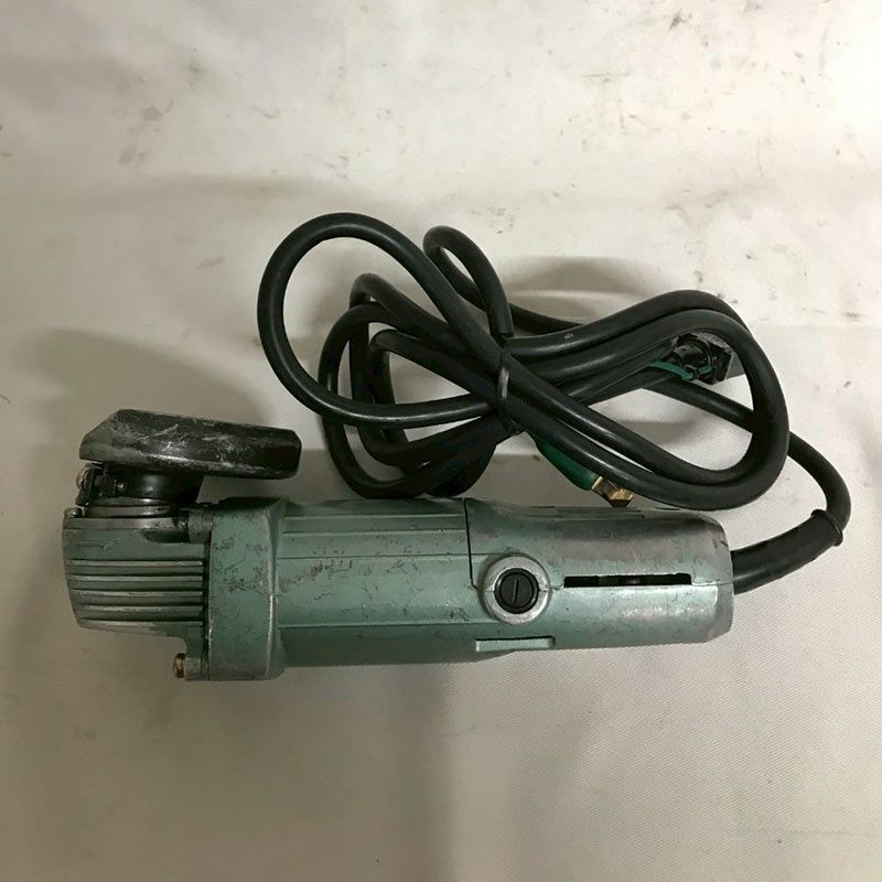 【北見市発】ヒタチ HITACHI 日立 100㎜電気ディスクグラインダ G10SB 1987年製 シルバー 電動工具 DIY 金属 研磨 切断_画像4