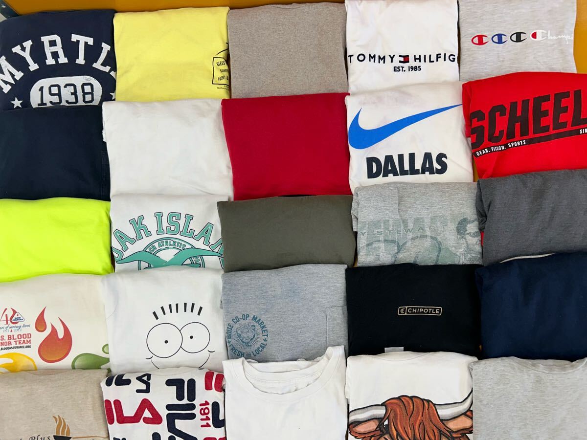 ① 古着卸 USA 半袖 Tシャツ ブランド MIX 25枚 セット まとめ ① 古着卸 USA 半袖 Tシャツ ブランド MIX 25枚 セット まとめ
