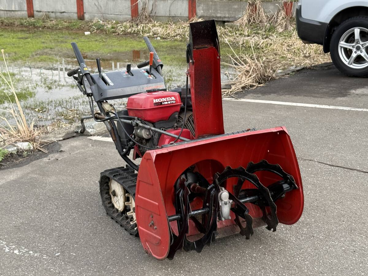 ジャンク] 青森発 ホンダ 除雪機 HS870 スノーラ 8馬力 HST 始動