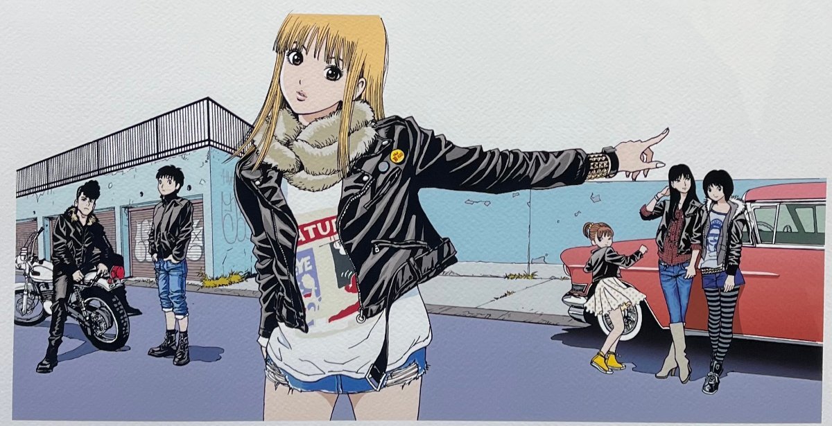 江口寿史「ストップ!!ひばりくん!(レザージャケッツ)」額装 真作 江口寿史「ストップ!!ひばりくん!(レザージャケッツ)」額装 真作