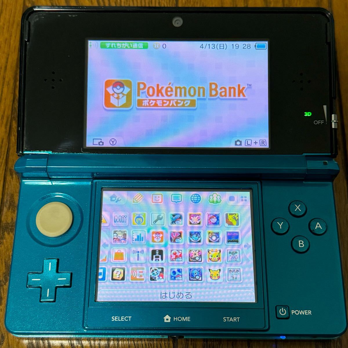 ニンテンドー3DS ポケモンバンク・ポケムーバー◇アクアブルー ニンテンドー3DS ポケモンバンク・ポケムーバー◇アクアブルー